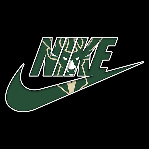 Milwaukee Bucks Nike logo iron on paper